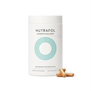 Nutrafol Women's Balance hair growth supplement bottle for ages 45 and up